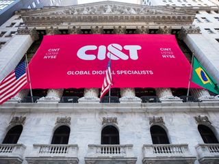 CI&T façade banner at NYSE